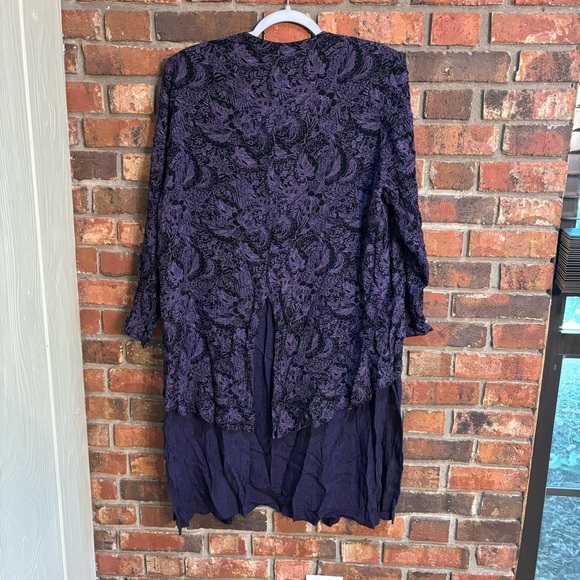 Componix womens vintage boho hippie witchy whimisigoth duster cardigan purple S - Picture 5 of 5